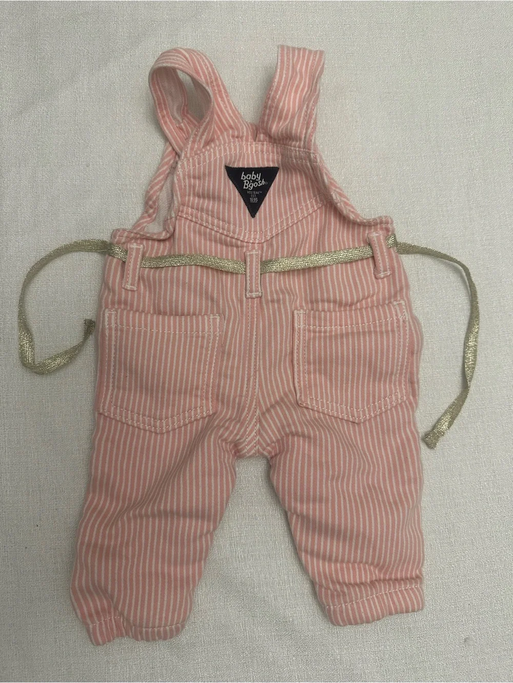 Baby B’gosh Pink Striped Overalls – Size 3 Months